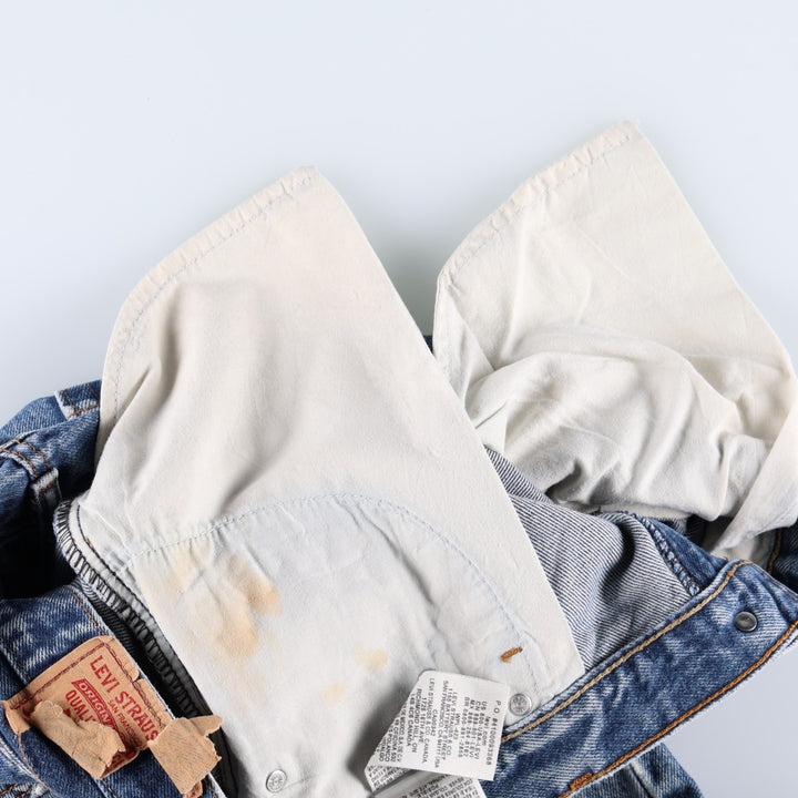 Levi's 505 STRAIGHT FIT tapered denim pants for men, size w36 cotton blue type Vintage Second Hand