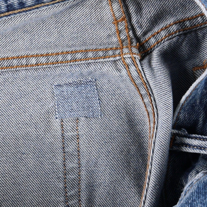 Levi's 505 STRAIGHT FIT tapered denim pants for men, size w36 cotton blue type Vintage Second Hand