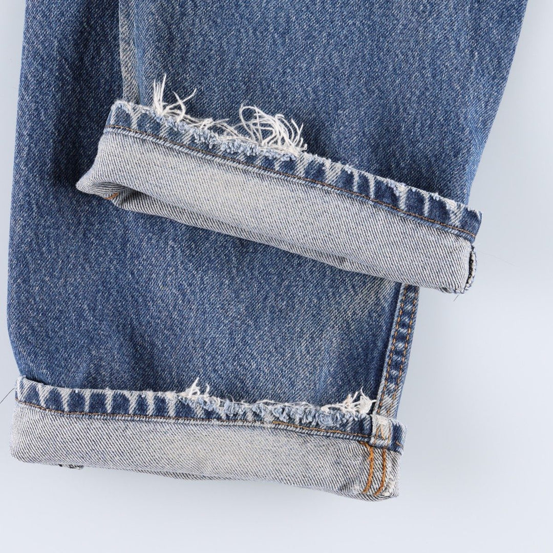 Levi's 505 STRAIGHT FIT tapered denim pants for men, size w36 cotton blue type Vintage Second Hand