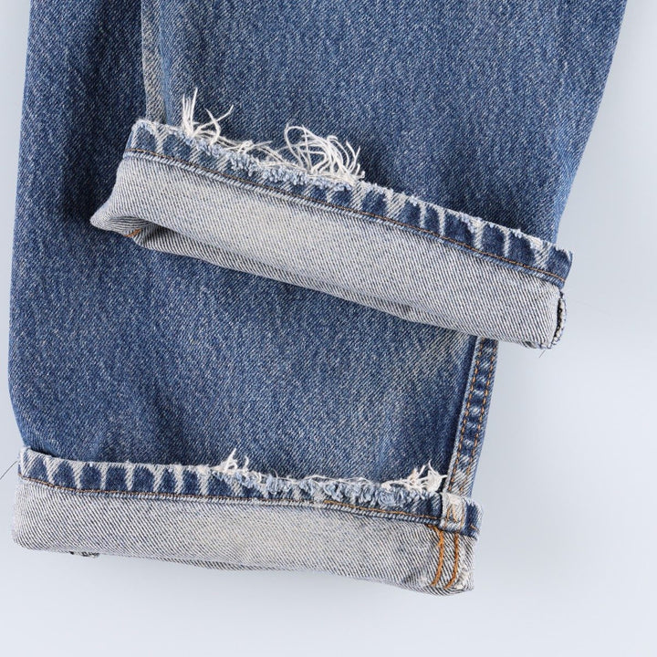 Levi's 505 STRAIGHT FIT tapered denim pants for men, size w36 cotton blue type Vintage Second Hand
