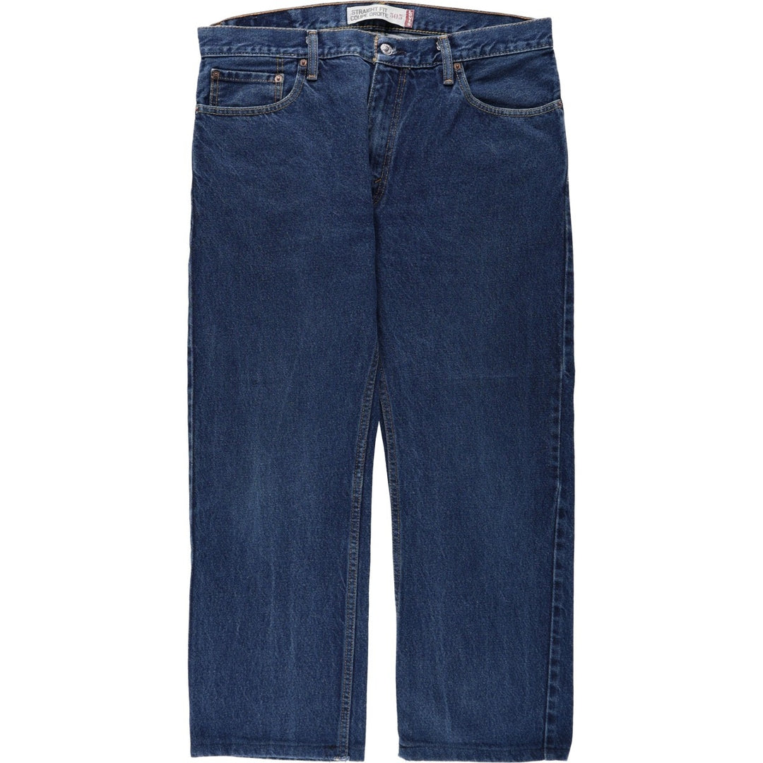 Levi's 505 Straight Fit Coupe Droite Tapered Denim Pants, Men's W36 (approx.) cotton blue type Vintage Second Hand