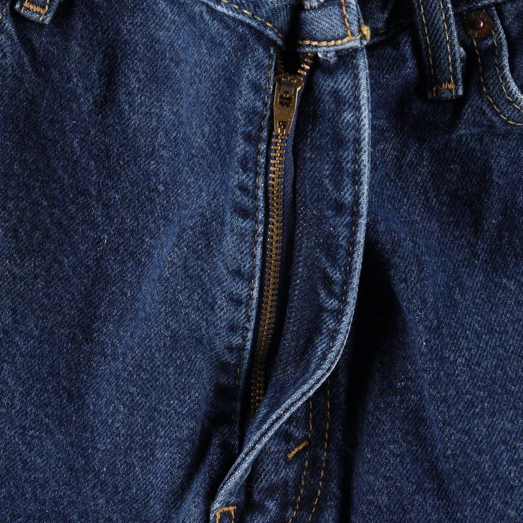 Levi's 505 Straight Fit Coupe Droite Tapered Denim Pants, Men's W36 (approx.) cotton blue type Vintage Second Hand
