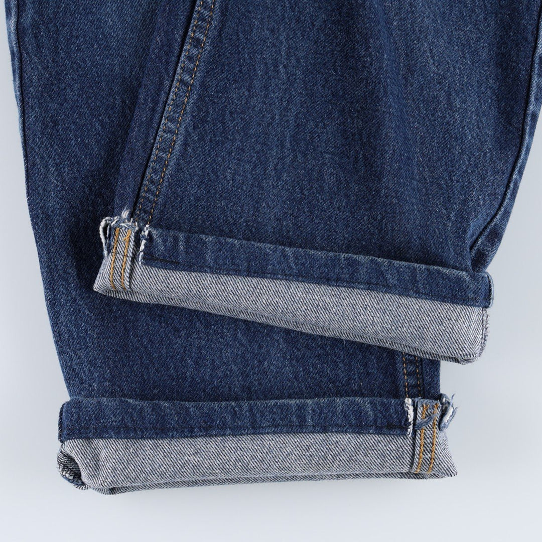 Levi's 505 Straight Fit Coupe Droite Tapered Denim Pants, Men's W36 (approx.) cotton blue type Vintage Second Hand
