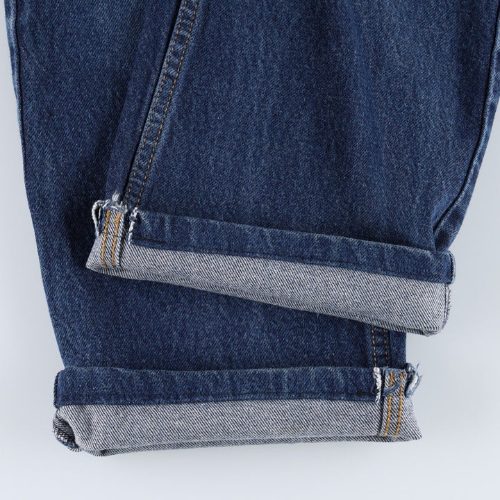 Levi's 505 Straight Fit Coupe Droite Tapered Denim Pants, Men's W36 (approx.) cotton blue type Vintage Second Hand