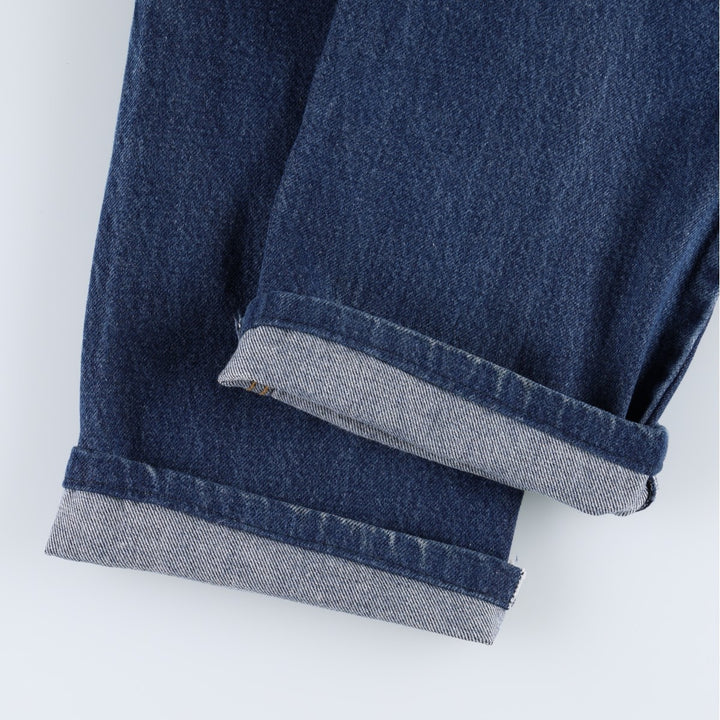 Levi's 505 Straight Fit Coupe Droite Tapered Denim Pants, Men's W36 (approx.) cotton blue type Vintage Second Hand