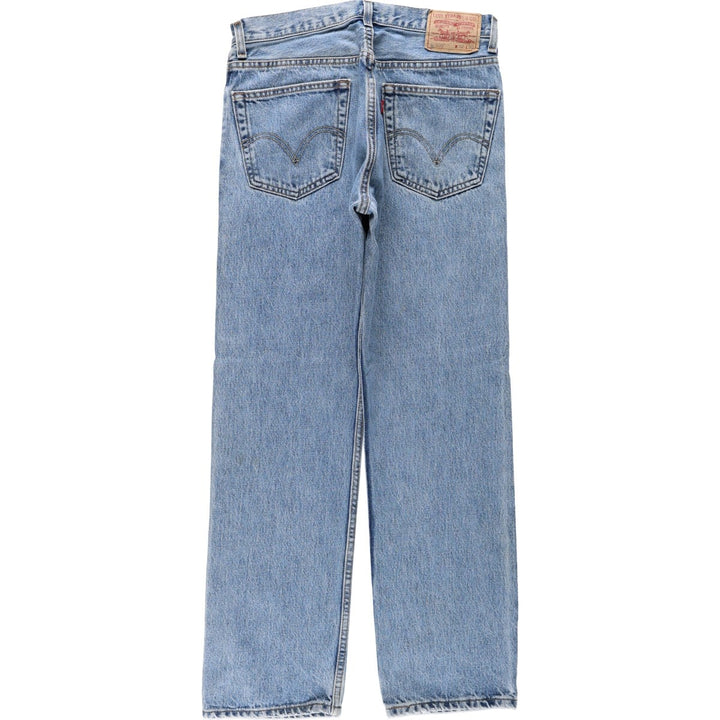 Levi's 505 REGULAR FIT tapered denim pants for men, size w31 cotton blue type Vintage Second Hand