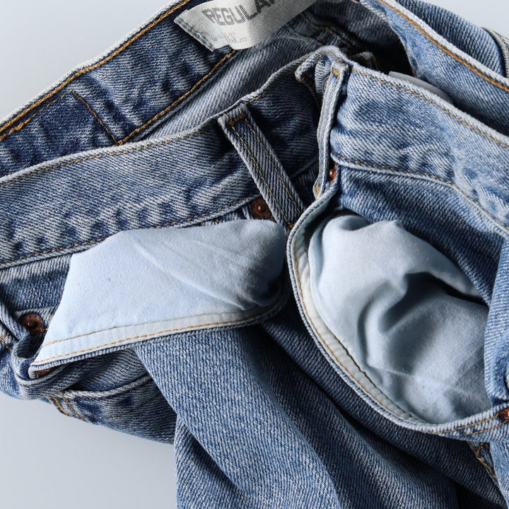 Levi's 505 REGULAR FIT tapered denim pants for men, size w31 cotton blue type Vintage Second Hand