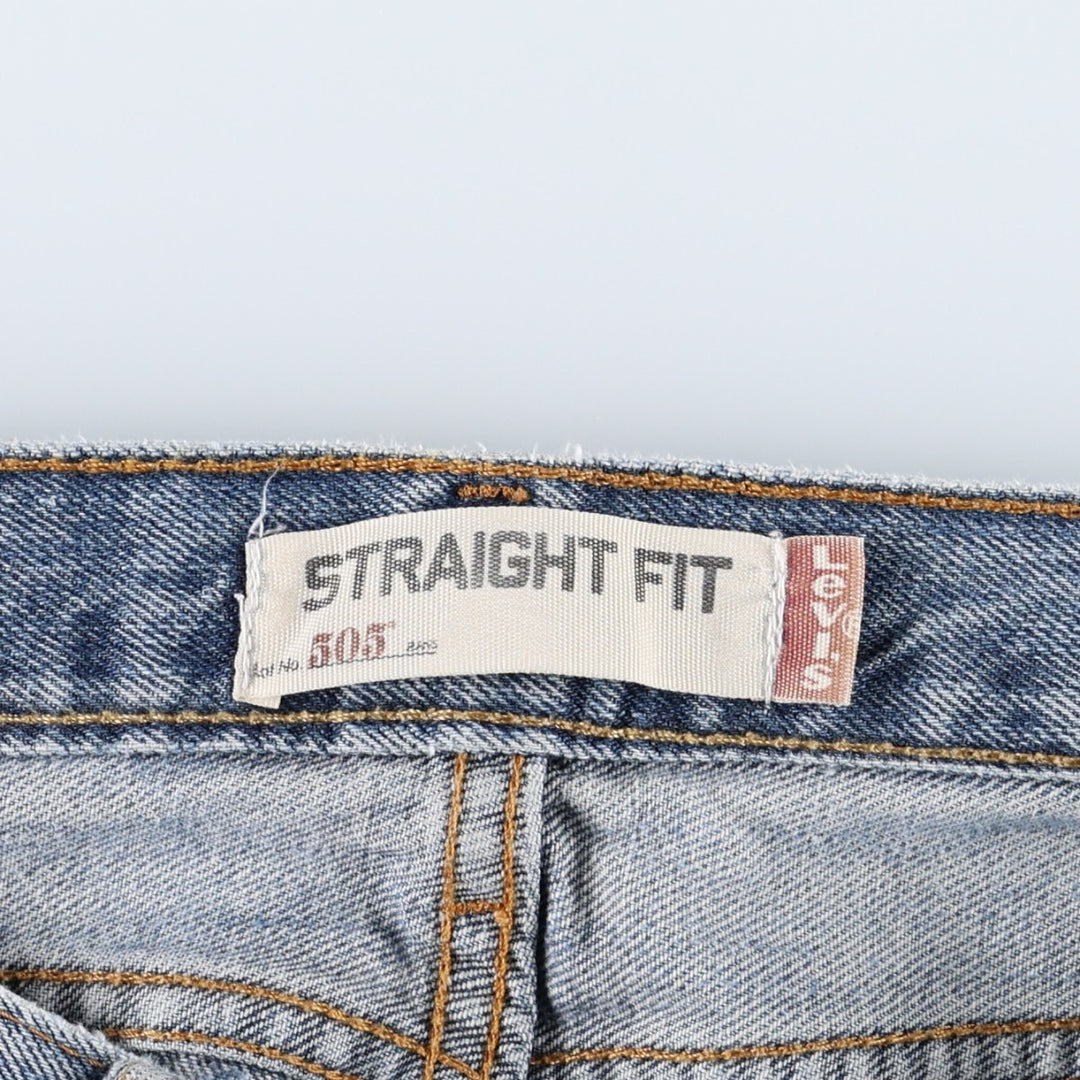 Levi's 505 Straight Fit Tapered Denim Pants, Men's, Size 35 cotton blue type Vintage Second Hand