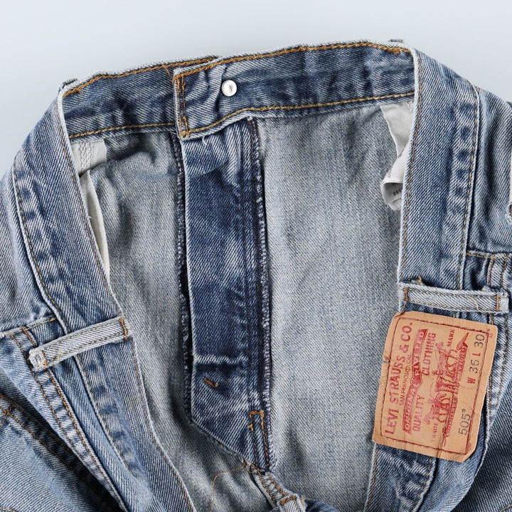 Levi's 505 Straight Fit Tapered Denim Pants, Men's, Size 35 cotton blue type Vintage Second Hand