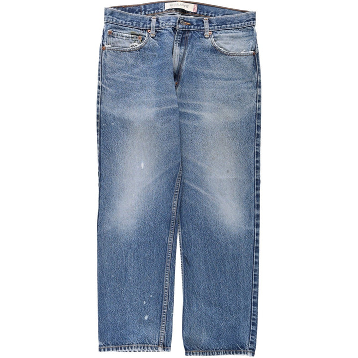 Levi's 505 REGULAR FIT tapered denim pants for men, size w35 cotton blue type Vintage Second Hand