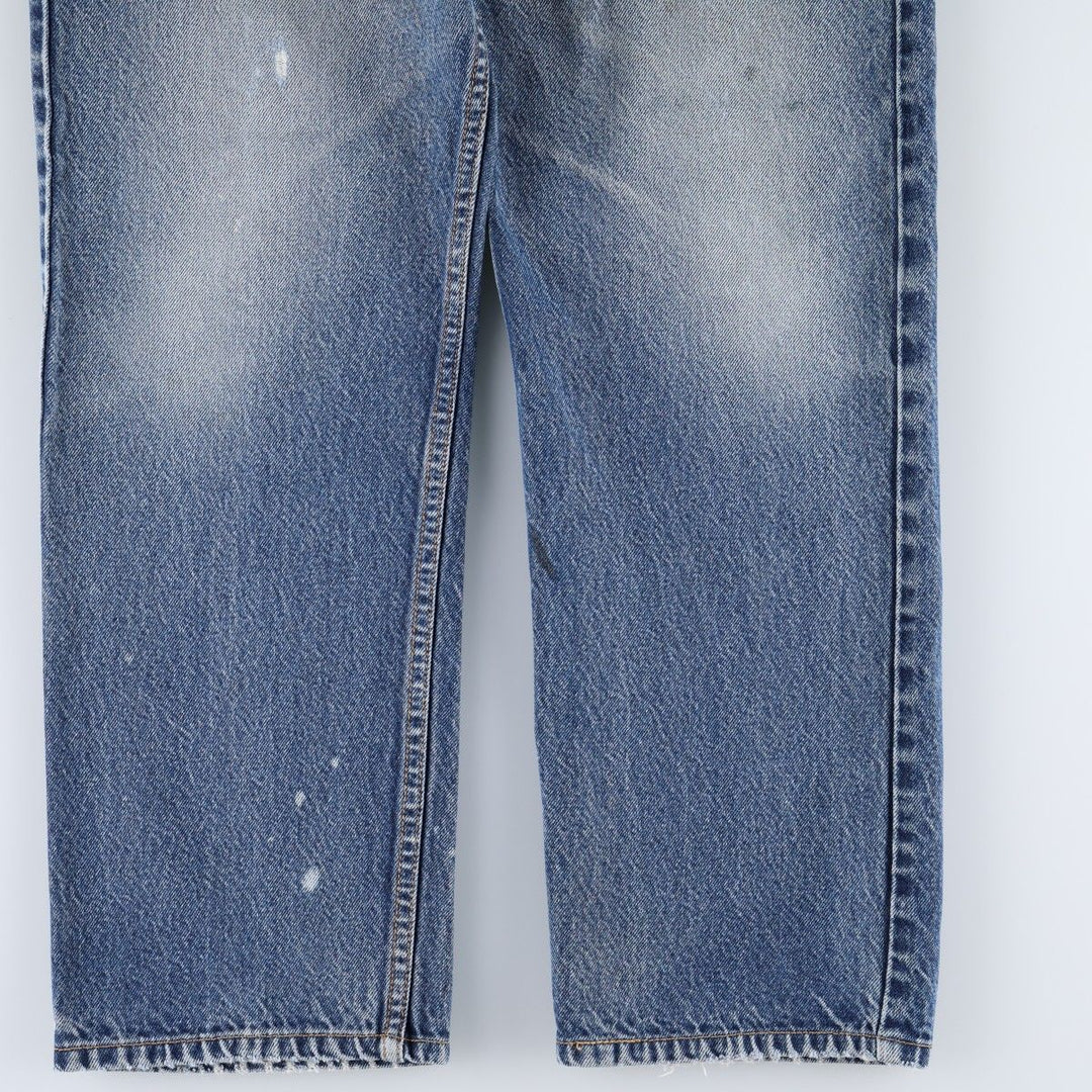 Levi's 505 REGULAR FIT tapered denim pants for men, size w35 cotton blue type Vintage Second Hand