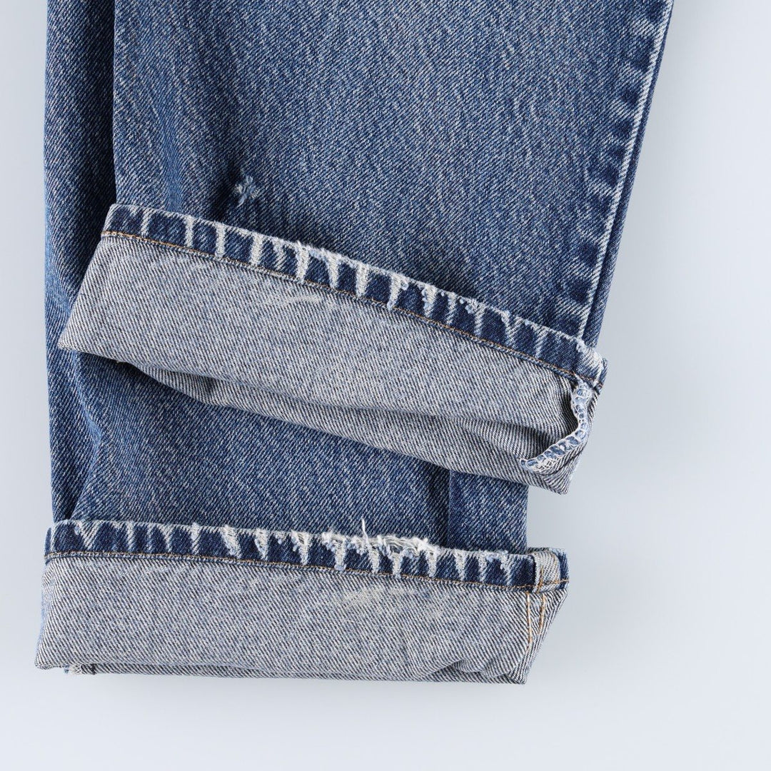 Levi's 505 REGULAR FIT tapered denim pants for men, size w35 cotton blue type Vintage Second Hand