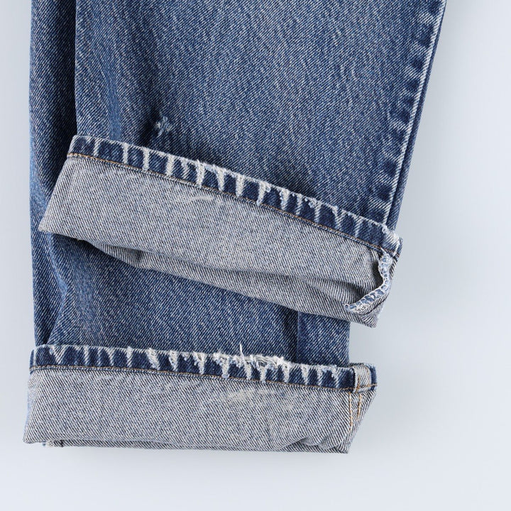 Levi's 505 REGULAR FIT tapered denim pants for men, size w35 cotton blue type Vintage Second Hand
