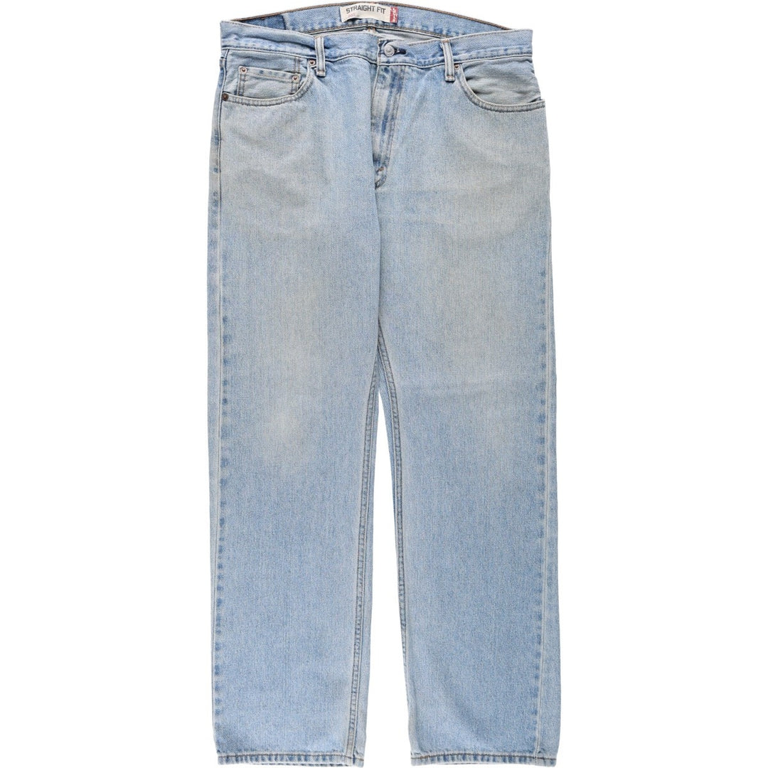 Levi's 505 STRAIGHT FIT tapered denim pants for men, size w36 cotton blue type Vintage Second Hand
