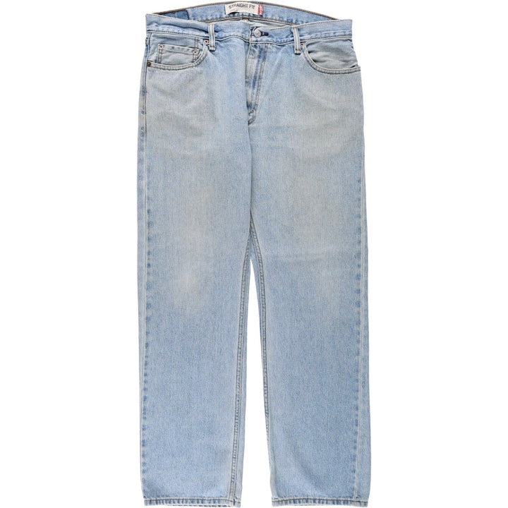 Levi's 505 STRAIGHT FIT tapered denim pants for men, size w36 cotton blue type Vintage Second Hand