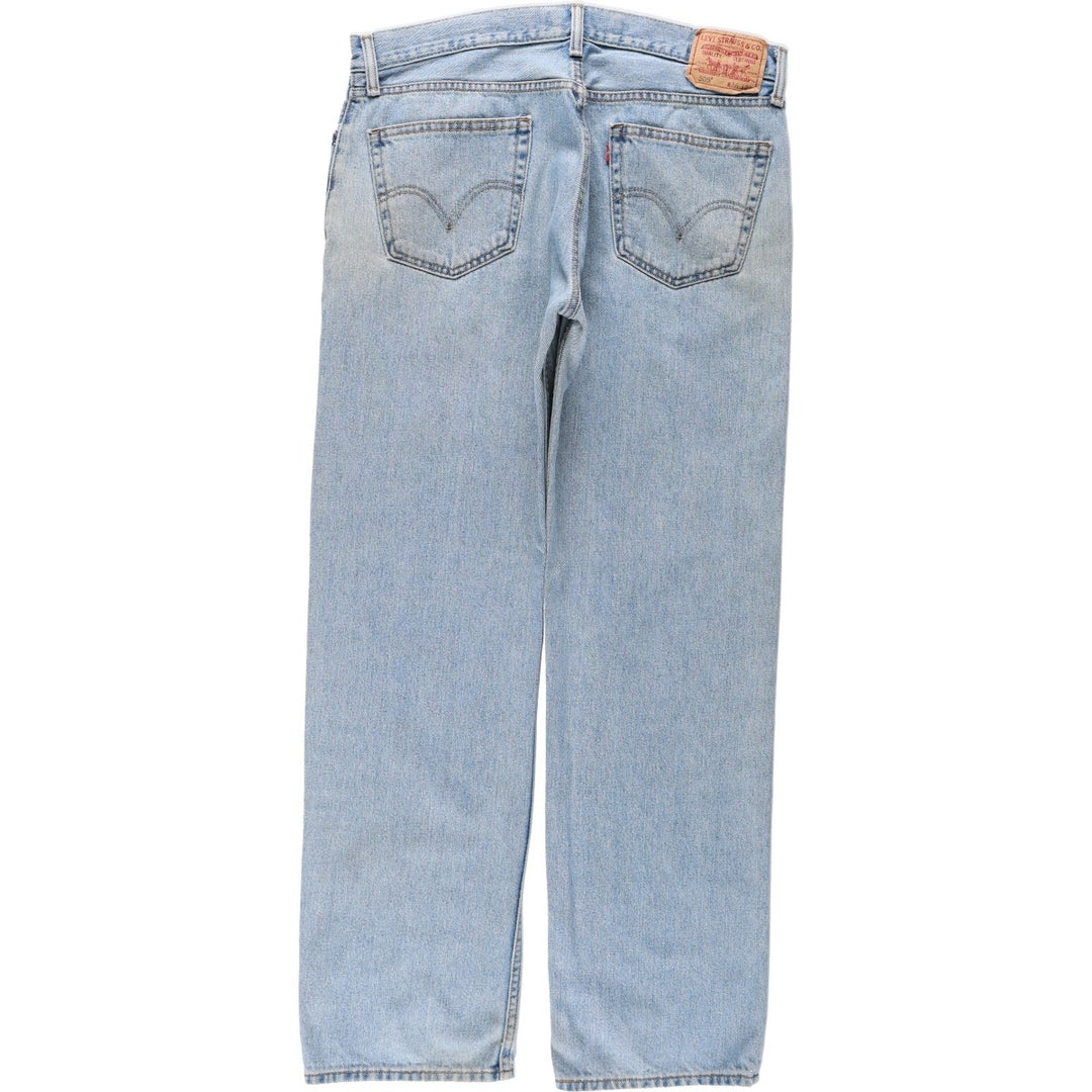 Levi's 505 STRAIGHT FIT tapered denim pants for men, size w36 cotton blue type Vintage Second Hand