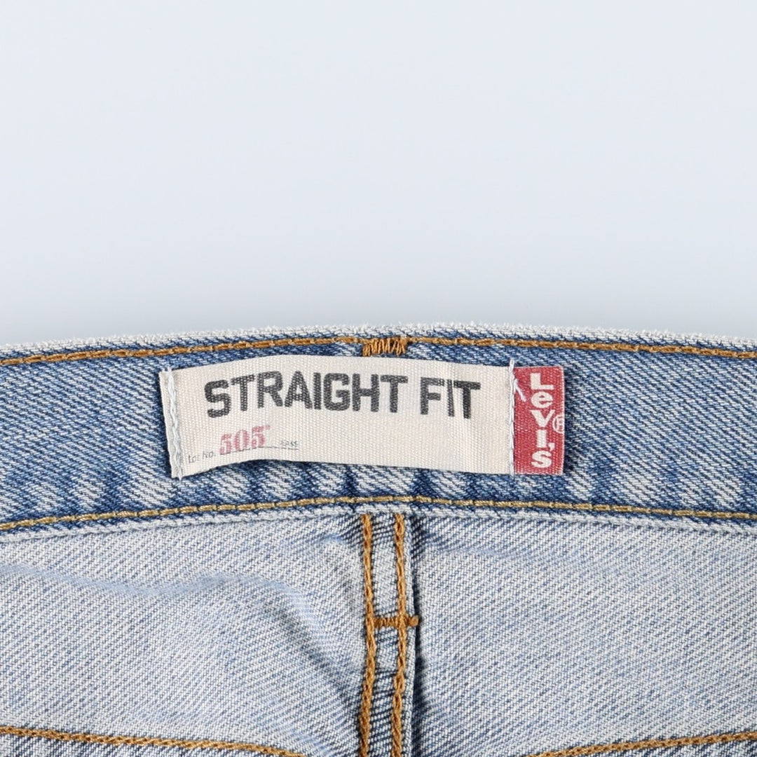 Levi's 505 STRAIGHT FIT tapered denim pants for men, size w36 cotton blue type Vintage Second Hand
