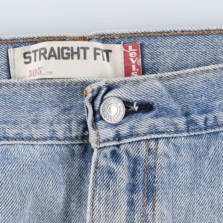 Levi's 505 STRAIGHT FIT tapered denim pants for men, size w36 cotton blue type Vintage Second Hand
