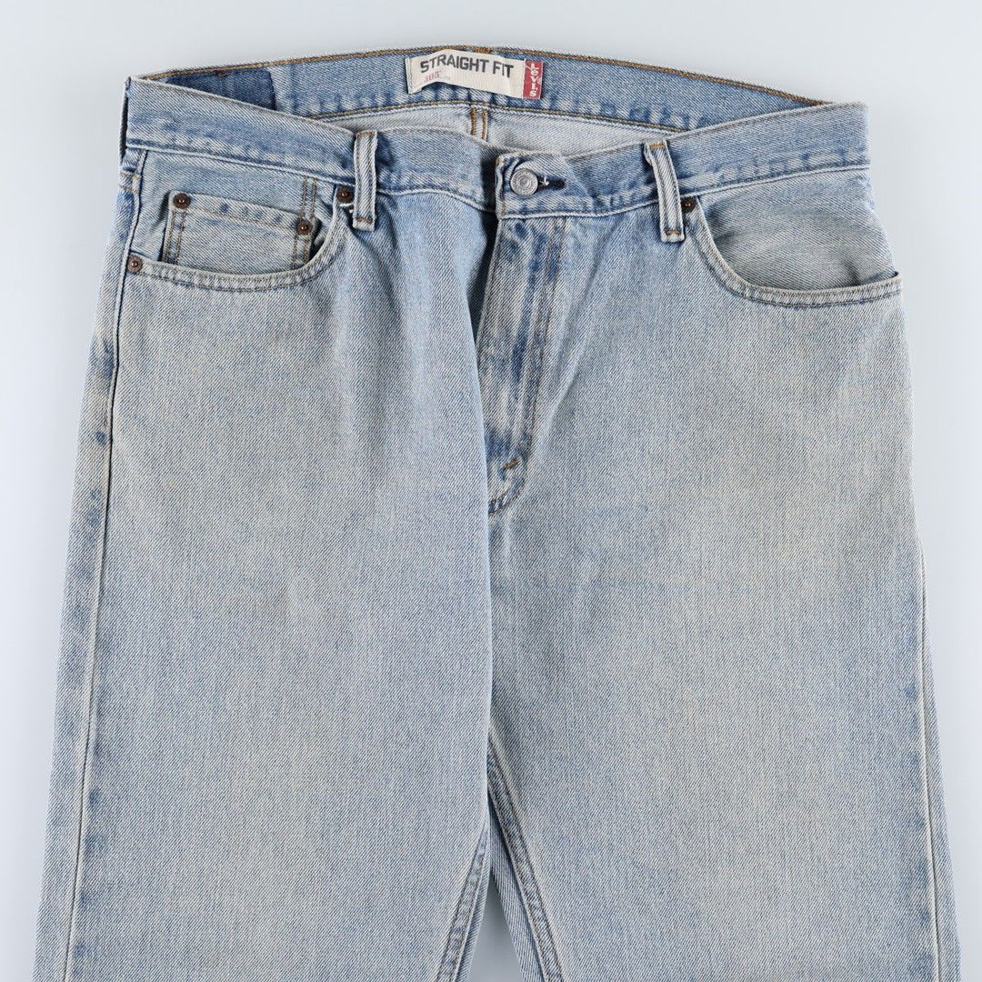 Levi's 505 STRAIGHT FIT tapered denim pants for men, size w36 cotton blue type Vintage Second Hand