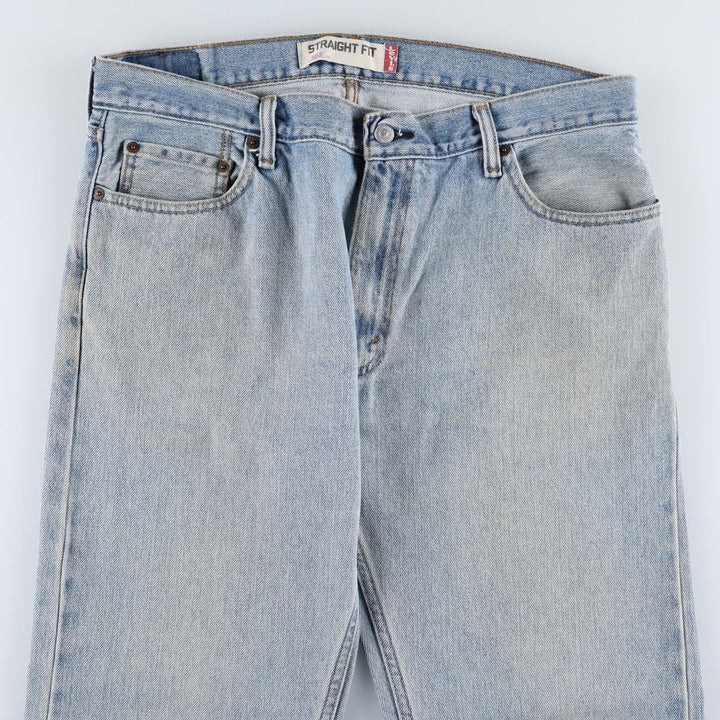 Levi's 505 STRAIGHT FIT tapered denim pants for men, size w36 cotton blue type Vintage Second Hand