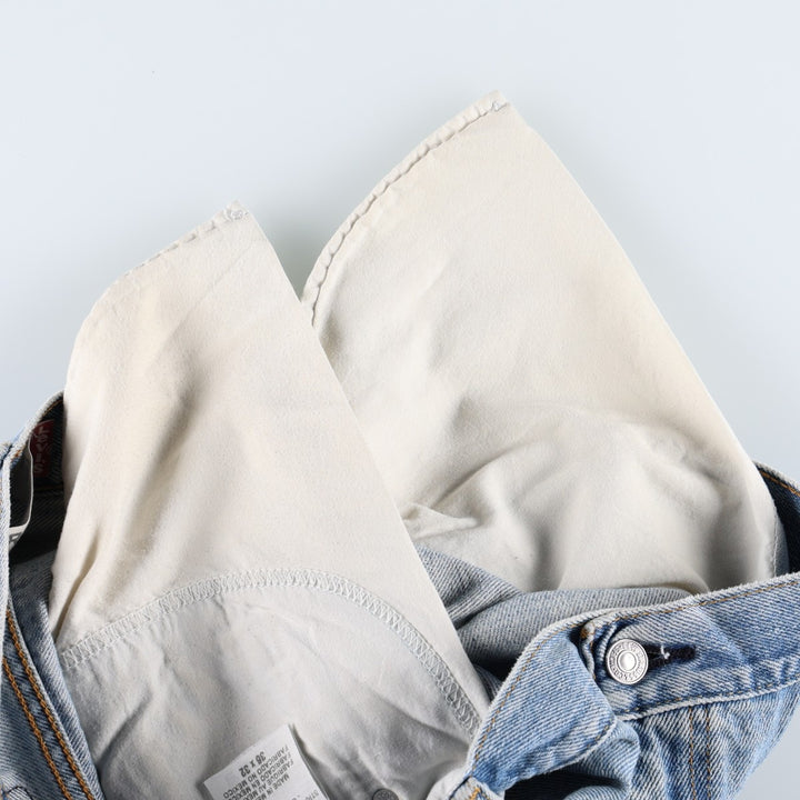 Levi's 505 STRAIGHT FIT tapered denim pants for men, size w36 cotton blue type Vintage Second Hand