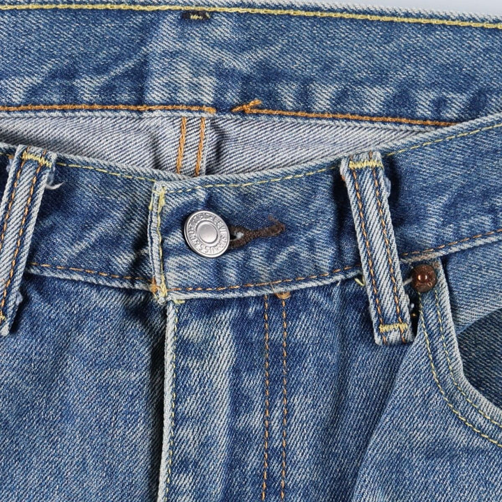 Levi's 505 tapered denim pants for men, size w36 cotton blue type Vintage Second Hand