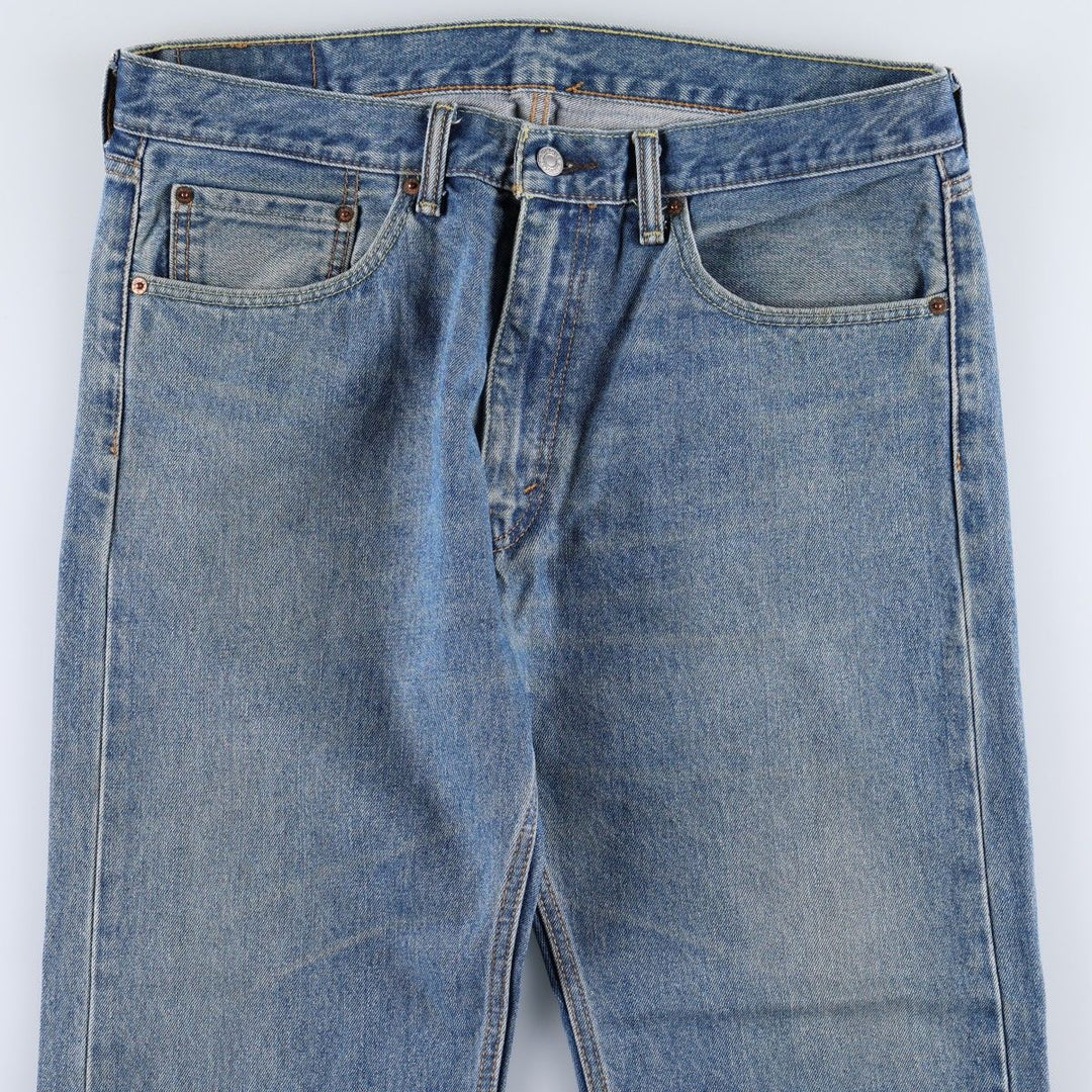Levi's 505 tapered denim pants for men, size w36 cotton blue type Vintage Second Hand