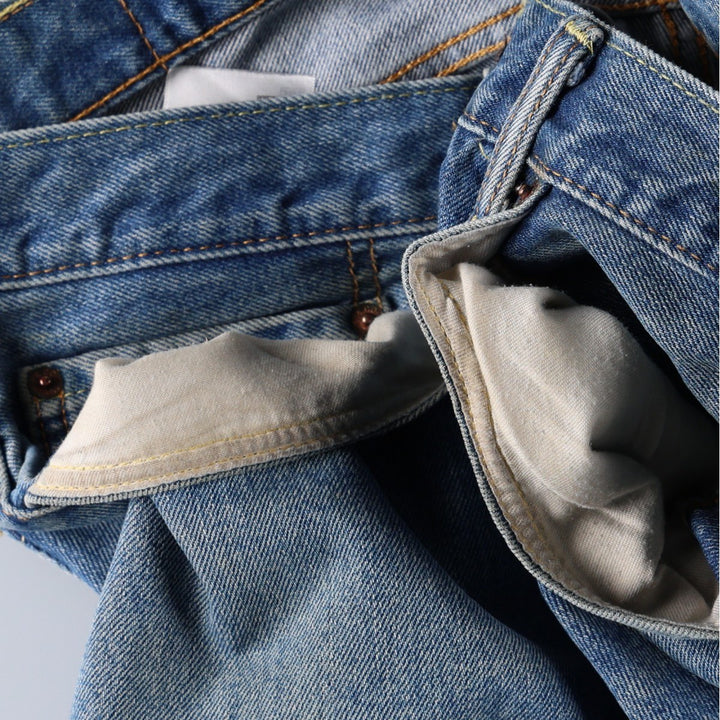 Levi's 505 tapered denim pants for men, size w36 cotton blue type Vintage Second Hand