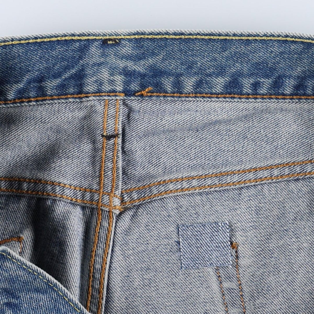 Levi's 505 tapered denim pants for men, size w36 cotton blue type Vintage Second Hand