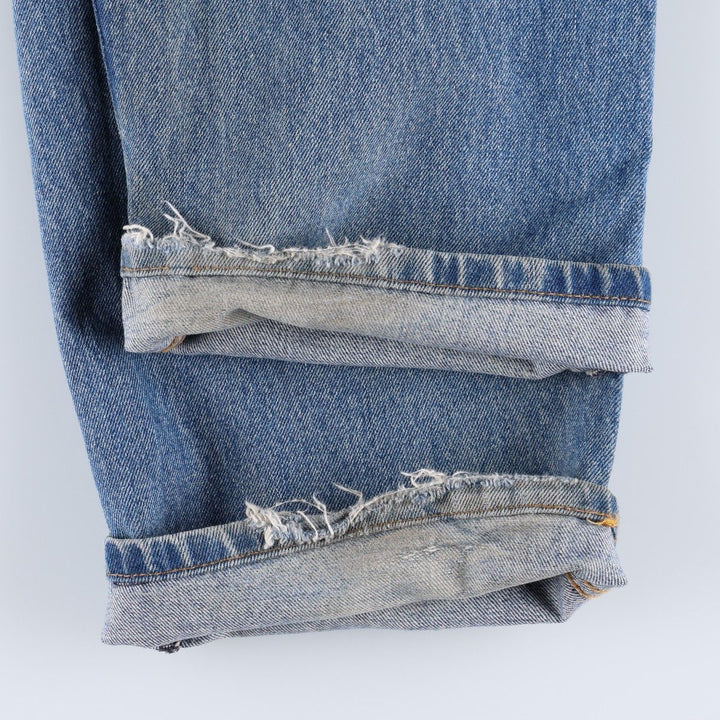 Levi's 505 tapered denim pants for men, size w36 cotton blue type Vintage Second Hand