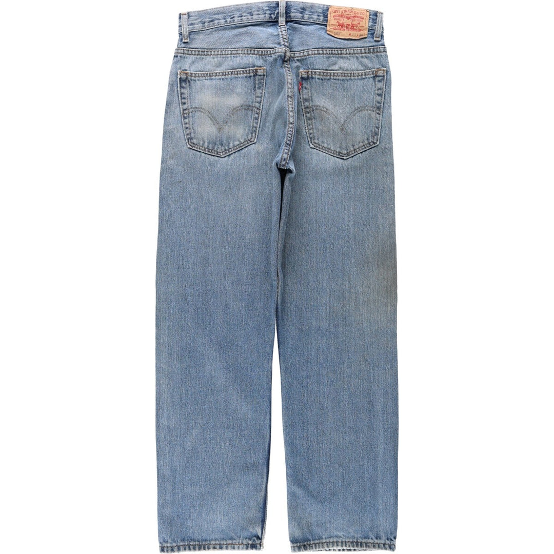 Levi's 505 REGULAR FIT tapered denim pants for men, size w32 cotton blue type Vintage Second Hand