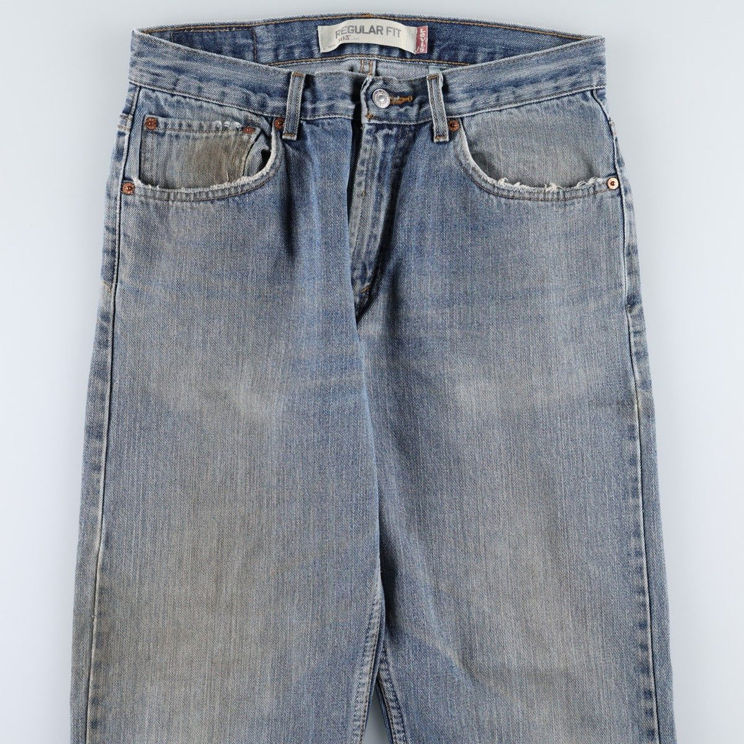 Levi's 505 REGULAR FIT tapered denim pants for men, size w32 cotton blue type Vintage Second Hand