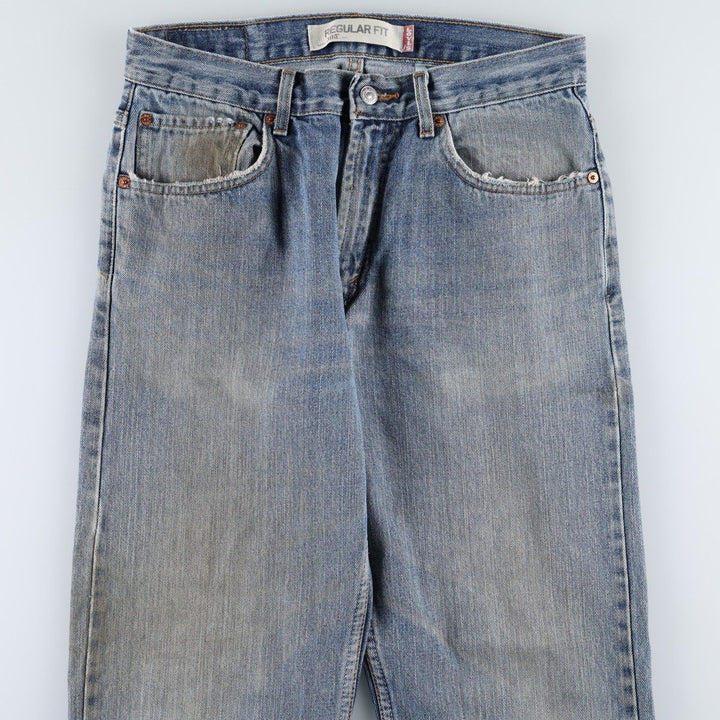 Levi's 505 REGULAR FIT tapered denim pants for men, size w32 cotton blue type Vintage Second Hand