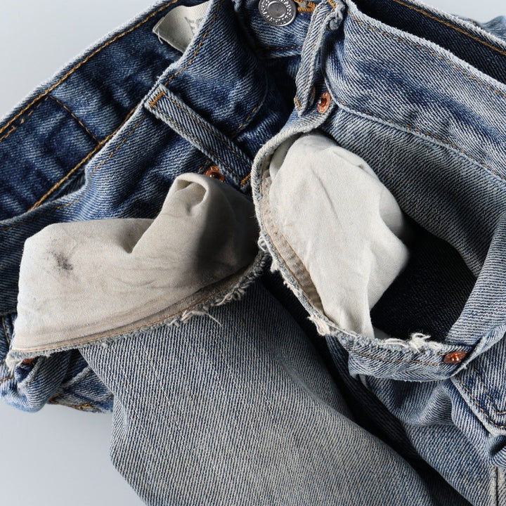 Levi's 505 REGULAR FIT tapered denim pants for men, size w32 cotton blue type Vintage Second Hand