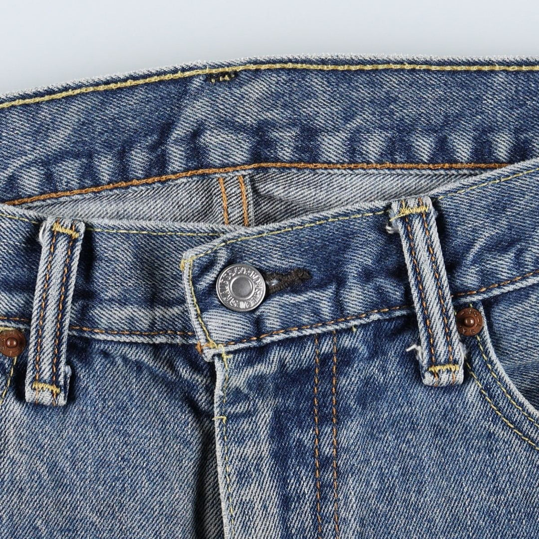 Levi's 505 tapered denim pants for men, size w37 unclear blue type Vintage Second Hand