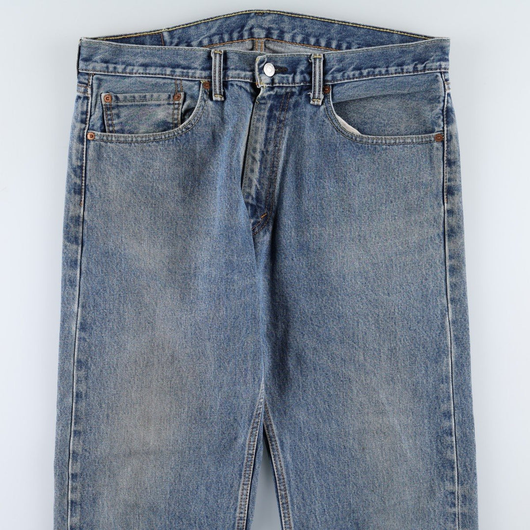 Levi's 505 tapered denim pants for men, size w37 unclear blue type Vintage Second Hand