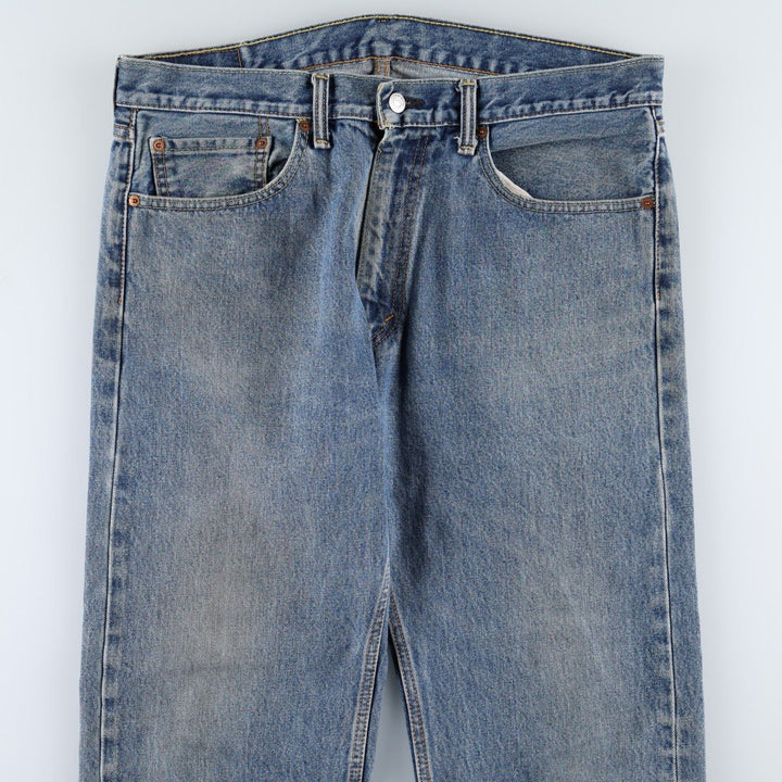 Levi's 505 tapered denim pants for men, size w37 unclear blue type Vintage Second Hand