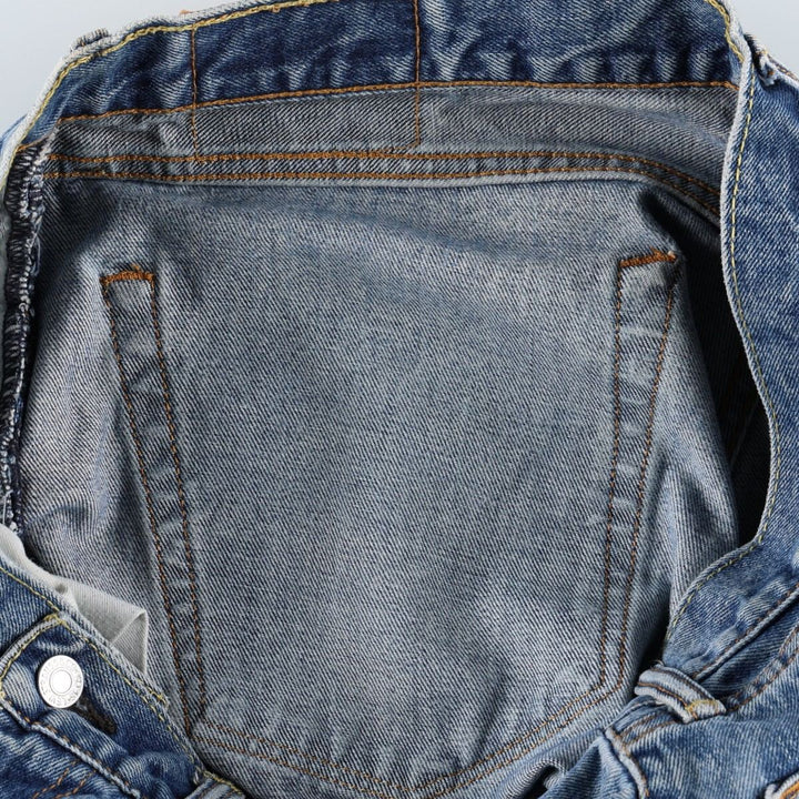Levi's 505 tapered denim pants for men, size w37 unclear blue type Vintage Second Hand