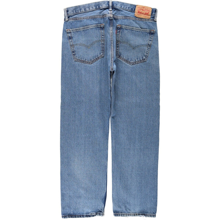 Levi's 505 tapered denim pants for men, size w37 cotton blue type Vintage Second Hand