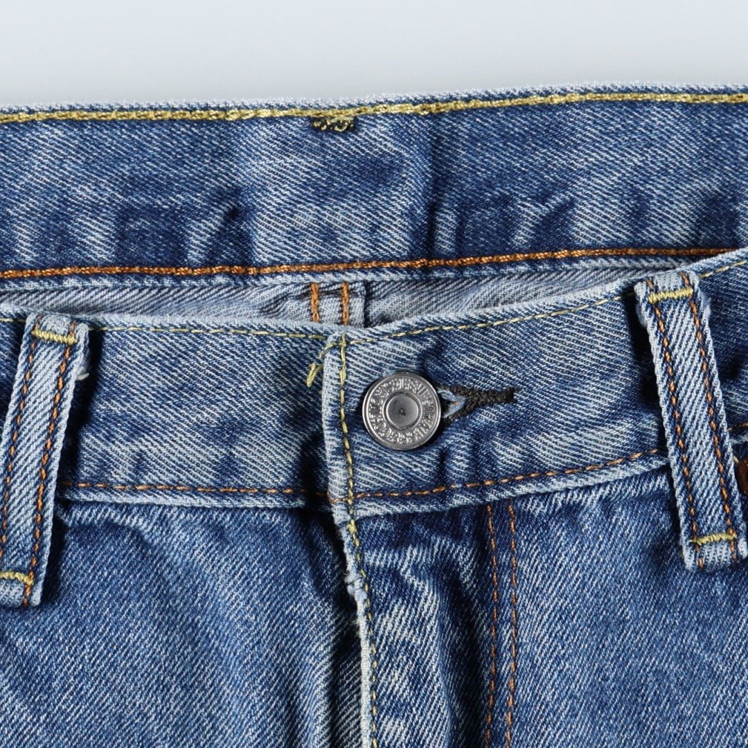 Levi's 505 tapered denim pants for men, size w37 cotton blue type Vintage Second Hand