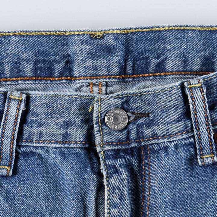 Levi's 505 tapered denim pants for men, size w37 cotton blue type Vintage Second Hand