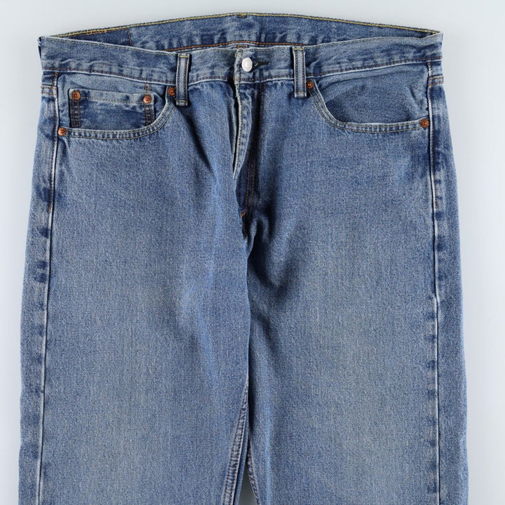 Levi's 505 tapered denim pants for men, size w37 cotton blue type Vintage Second Hand