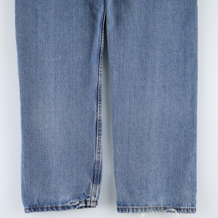 Levi's 505 tapered denim pants for men, size w37 cotton blue type Vintage Second Hand