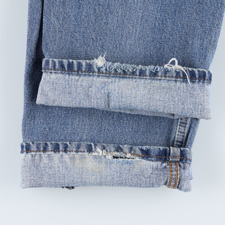 Levi's 505 tapered denim pants for men, size w37 cotton blue type Vintage Second Hand