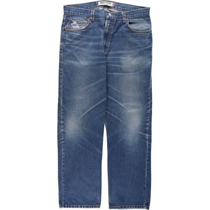 Levi's 505 REGULAR FIT tapered denim pants for men, size w36 cotton blue type Vintage Second Hand