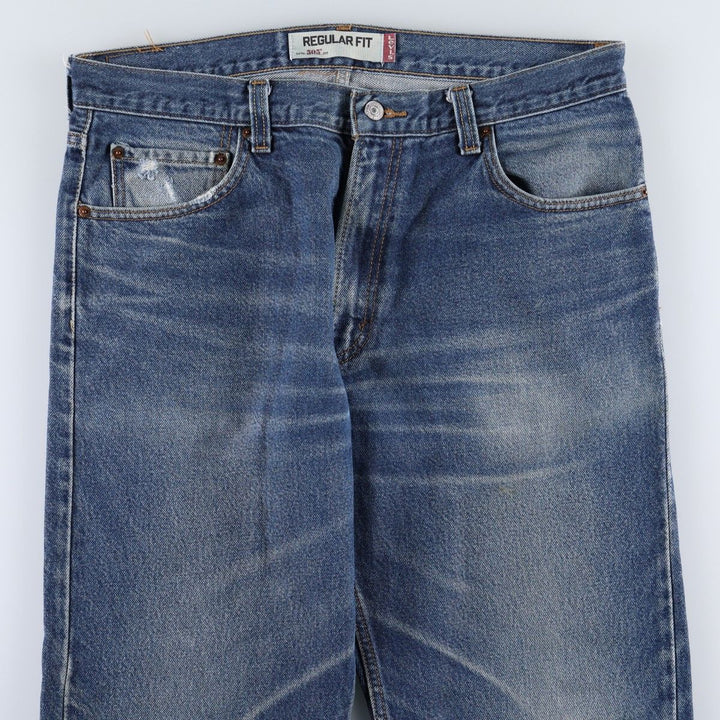 Levi's 505 REGULAR FIT tapered denim pants for men, size w36 cotton blue type Vintage Second Hand