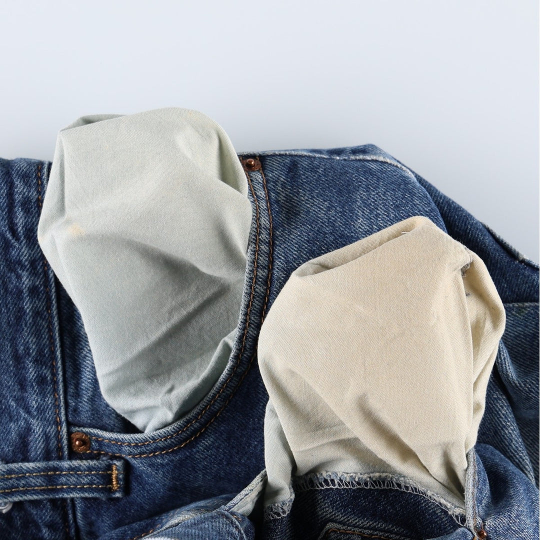 Levi's 505 REGULAR FIT tapered denim pants for men, size w36 cotton blue type Vintage Second Hand