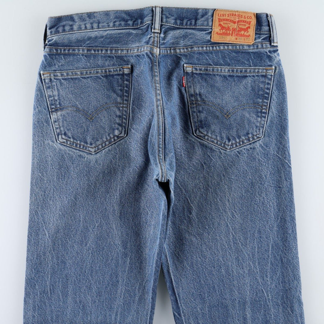 Levi's 505 Patchwork Tapered Denim Pants, Men's Size W34 (approx.) cotton blue type Vintage Second Hand