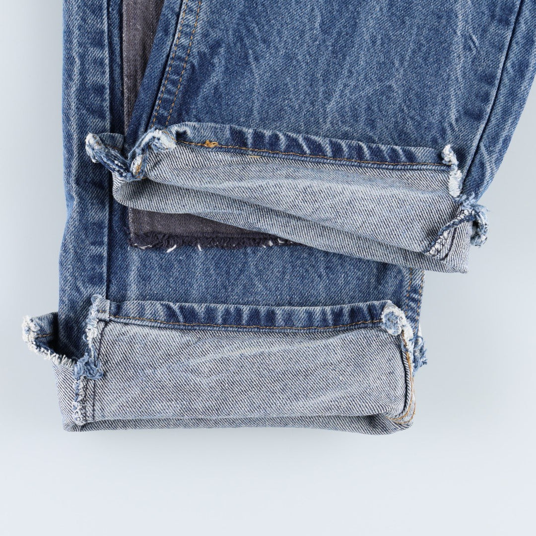 Levi's 505 Patchwork Tapered Denim Pants, Men's Size W34 (approx.) cotton blue type Vintage Second Hand