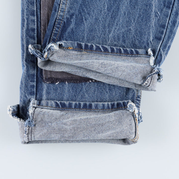 Levi's 505 Patchwork Tapered Denim Pants, Men's Size W34 (approx.) cotton blue type Vintage Second Hand